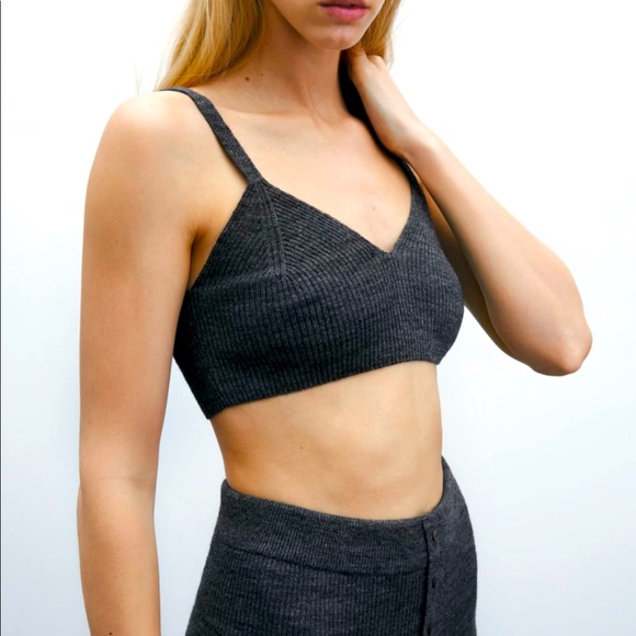 Zara Wool Blend Ribbed Top- brand new with tags! - Picture 2 of 6